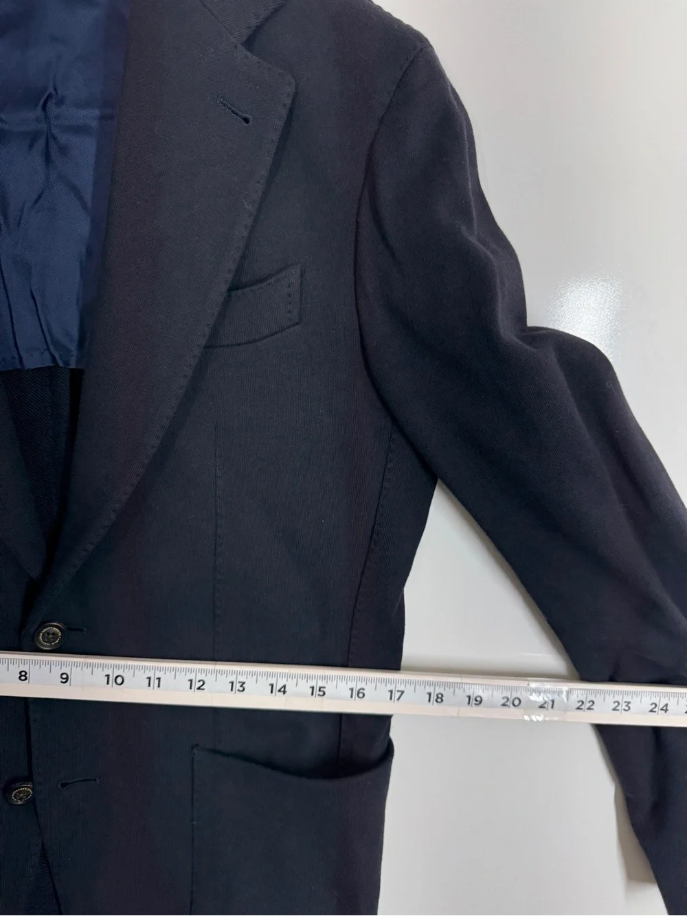 Alexander Kraft MC Navy Jersey Blazer Jacket Sz US38 Preppy Quiet Luxury Italy